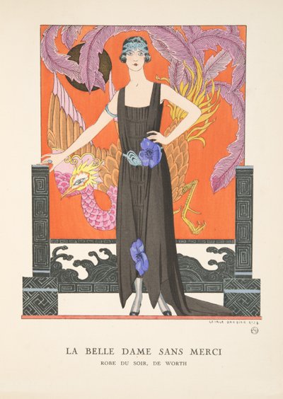 La Belle Dame Sans Merci, da una collezione di tavole di moda da Georges Barbier