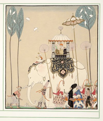 La Belle Missous da Personaggi di Commedia, pub. 1922 da Georges Barbier