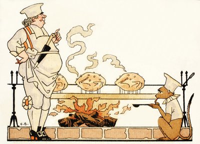 Arrostimento allo spiedo da Georges Barbier