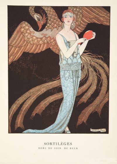 Sortilèges da una collezione di tavole di moda da Georges Barbier