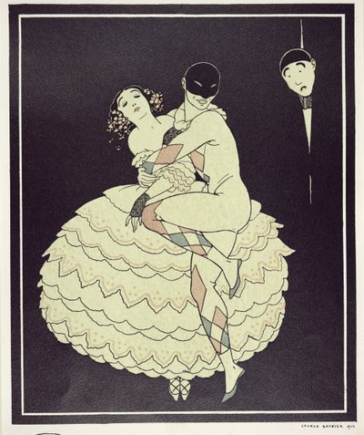 Tamara Karsavina (1885-1978) come Colombina e Vaslav Nijinsky (1890-1950) come Arlecchino in 