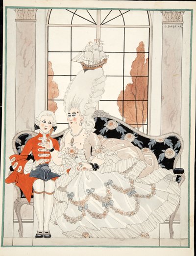 La Duchessa, c. 1930 da Georges Barbier