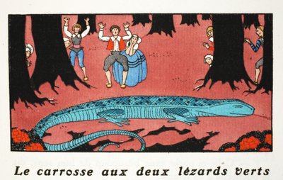 Il Grande Lucertola Blu da Georges Barbier