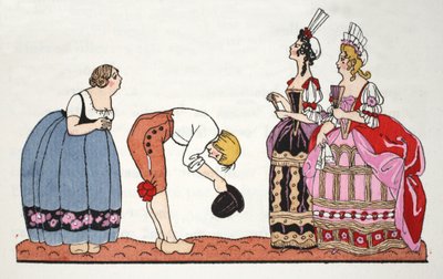 Le Brutte Sorellastre di Cenerentola da Georges Barbier
