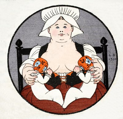 La Balia con gemelli da Georges Barbier