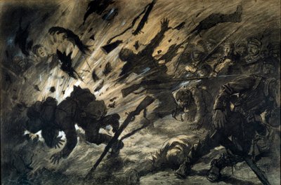 Effetto di un proiettile nella notte, aprile 1915 da Georges Bertin Scott