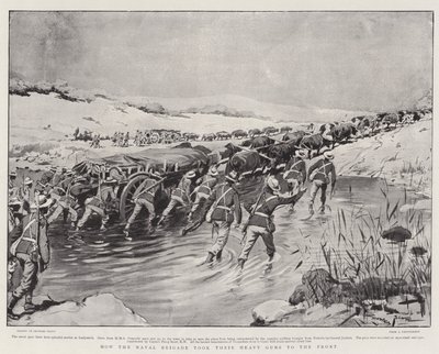 Come la Brigata Navale portò i loro cannoni pesanti al fronte da Georges Bertin Scott