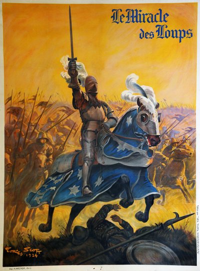 "Il miracolo dei lupi" 1924 (poster) da Georges Bertin Scott