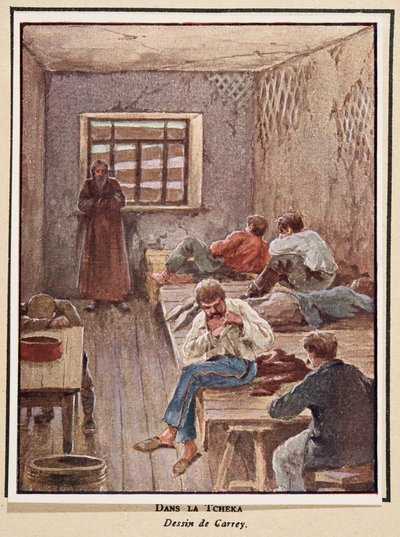 Nella Cheka; da Histoire des Soviets, pub. 1922 da Georges Carrey