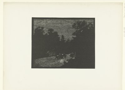 Voiture dans la nuit da Georges Charles Victor Léopold Hugo