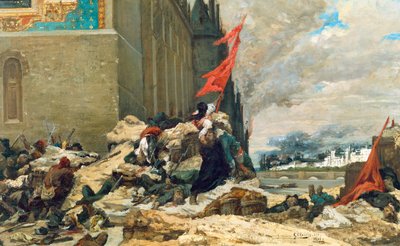 Incendio delle Tuileries da Georges Clairin