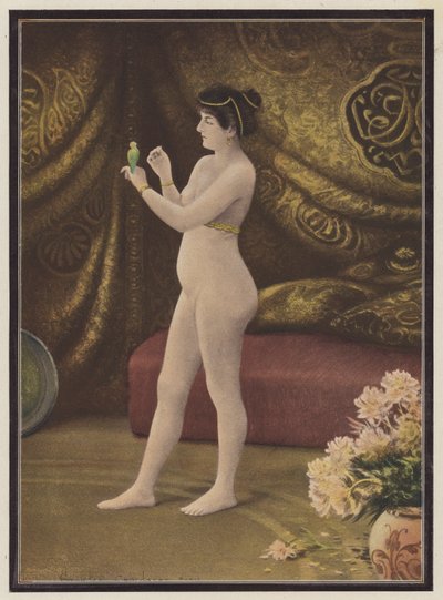 La preferita, donna con un uccellino da Georges Croegaert