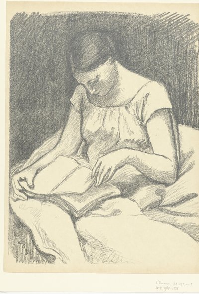 Donna che legge da Georges Daniel de Monfreid