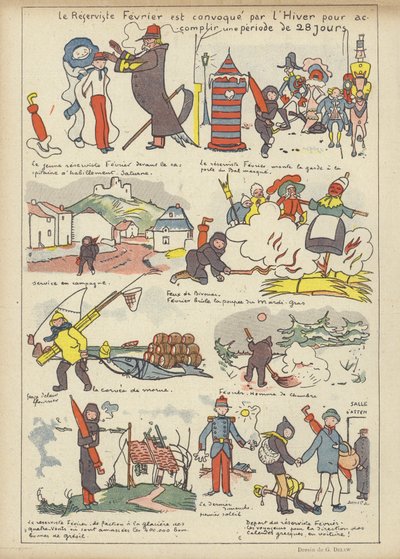 Illustrazione per Le Rire da Georges Delaw
