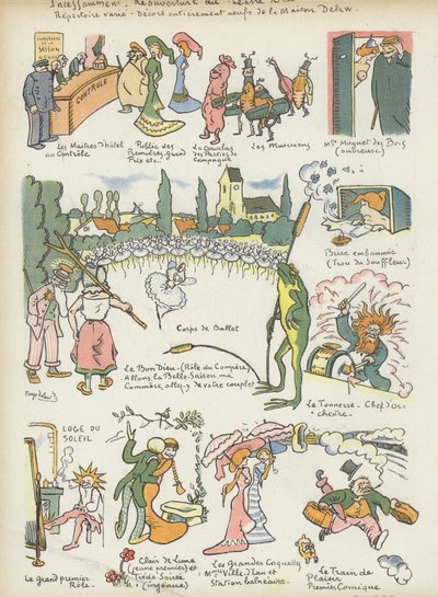 Illustrazione per Le Rire da Georges Delaw