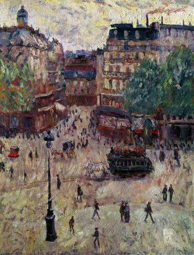 Una Piazza a Parigi, 1907 da Georges Dufrenoy