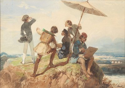 Pittori en plein air da Georges Eugène Huot