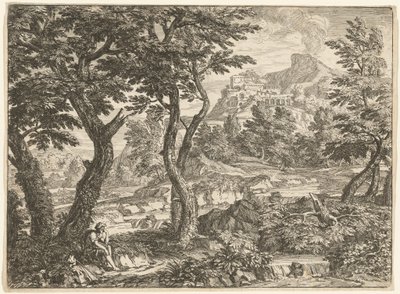 Paesaggio con viaggiatore che riposa da Georges Focus