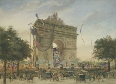 Il funerale di Victor Hugo (1802-85) 1885 da Georges Francois Guiaud