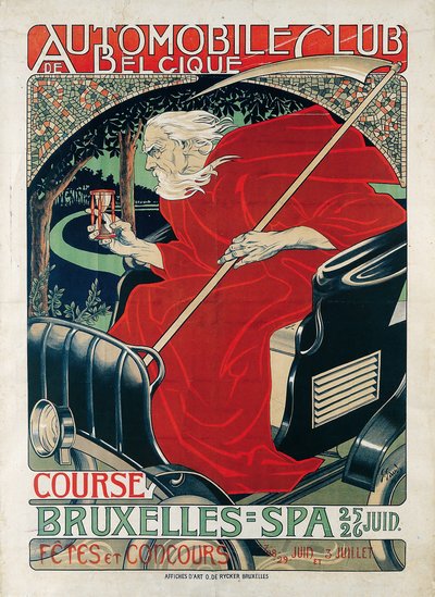 Automobile Club Belgique. Corsa Bruxelles - Spa, 1898 da Georges Gaudy