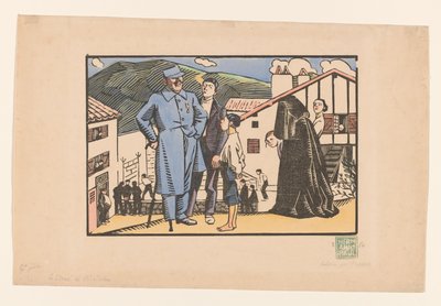 Il ferito di Biriatou da Georges Hermann Rene Paul (signed by artist)