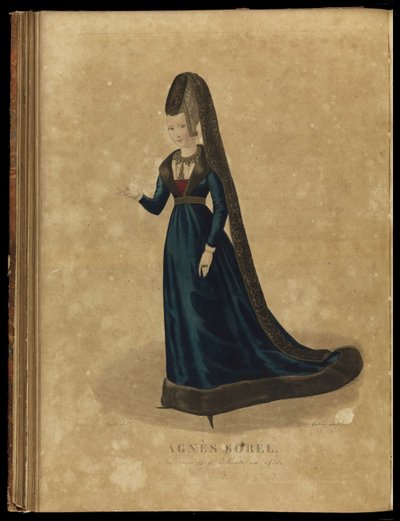 Agnès Sorel, fine XVIII secolo da Georges Jacques Gatine