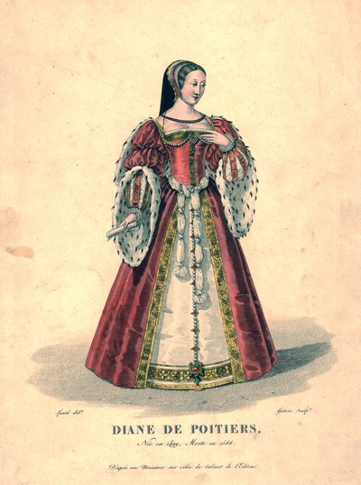 Diane de Poitiers, inizio XIX secolo da Georges Jacques Gatine