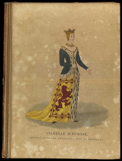 Isabella di Scozia, Duchessa di Bretagna, fine XVIII sec. da Georges Jacques Gatine