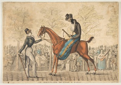 Le Boulevard de Gand a Parigi, XIX secolo da Georges Jacques Gatine