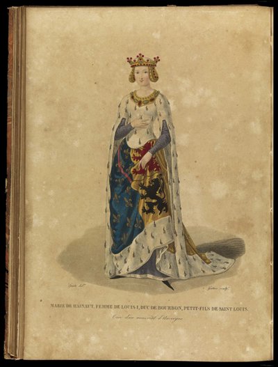 Maria di Avesnes 1280-1354, fine XVIII secolo da Georges Jacques Gatine