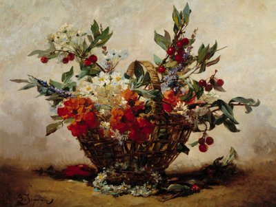 Fiori in un cesto da Georges Jeannin