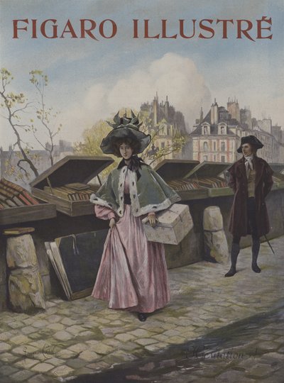 Esitazione. Copertina di Le Figaro Illustré, ottobre 1897 da Georges Jules Auguste Cain