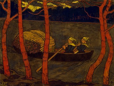 Barcaioli in Bretagna, c.1893-94 da Georges Lacombe