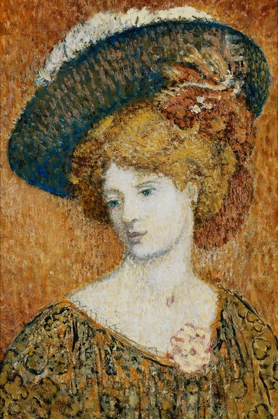 Donna con cappello da Georges Lemmen