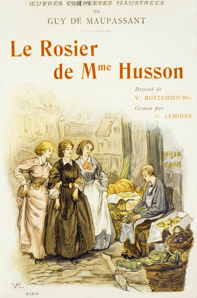 Copertina del libro "Le Rosier de Mme Husson" di Guy de Maupassant da Georges Lemoine