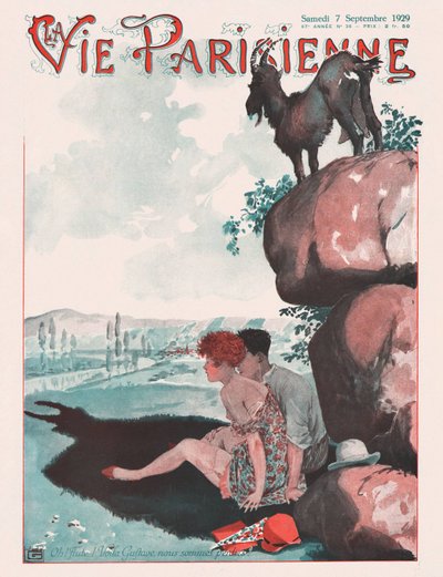 Copertina della rivista La Vie Parisienne, 1929 da Georges Leonnec