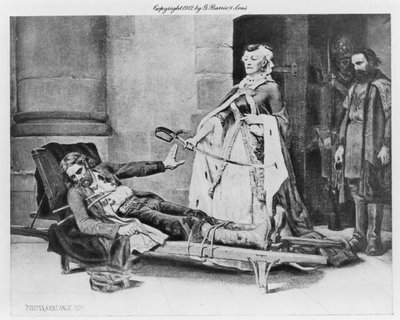 Tadeusz Kosciuszko rifiuta la spada offerta da Caterina II, 1883 da Georges Louis Poilleux Saint Ange