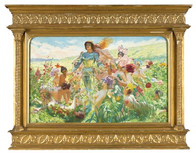 Il cavaliere con i fiori da Georges Marie Rochegrosse