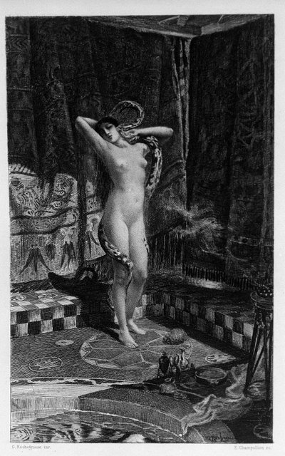 Salammbo, figlia di Amilcare Barca. Illustrazione di Georges Antoine Rochegrosse (1859-1938) per il romanzo 
