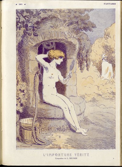 Illustrazione di Georges Meunier (1869-1934) in "Fantasio" da Georges Meunier