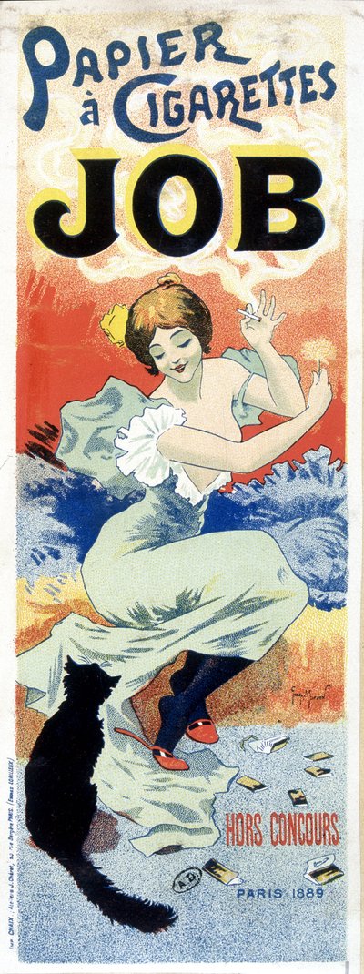 Poster della carta da sigarette "Job" di Georges Meunier da Georges Meunier
