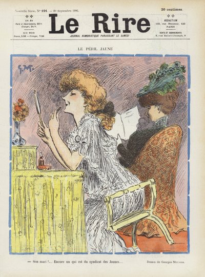 Il pericolo giallo. Illustrazione per Le Rire da Georges Meunier