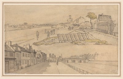 Due vedute di Parigi, prima metà del 1800 da Georges Michel