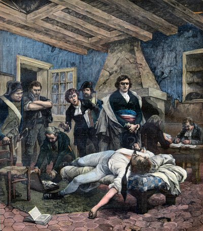 La morte di Charles Pichegru da Georges Moreau de Tours