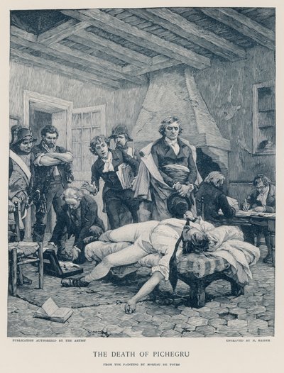 La morte di Pichegru da Georges Moreau de Tours