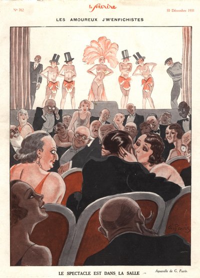 Lo spettacolo nella sala, illustrazione da 