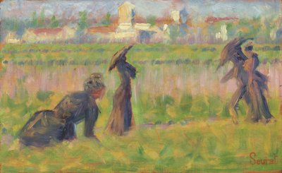 Figure in un paesaggio, c. 1883 da Georges Pierre Seurat