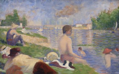 Studio finale per Bagnanti ad Asnières, 1883 da Georges Pierre Seurat