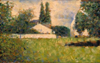 Casa tra gli alberi, c.1883 da Georges Pierre Seurat