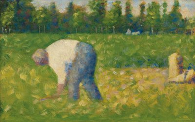 Contadino al lavoro; Paysan travaillant da Georges Pierre Seurat